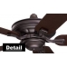 Craftsman Fan with Amber Mica Coppersmith Light